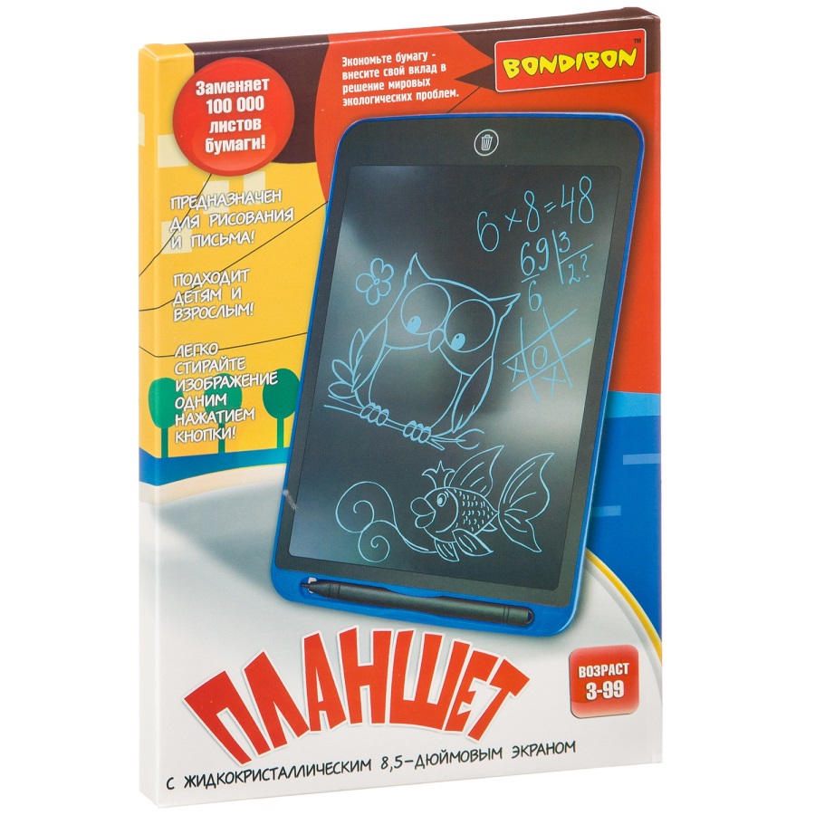 Планшет с жидкокристаллическим 8,5-дюймовым экраном, синие линии BB4212
Планшет с жидкокристаллическим 8,5-дюймовым экраном, синие линии BB4212