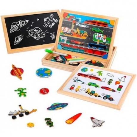 MAPACHA. 76841 Бизи-чемоданчик "Транспорт" (доска для рисования, меловая доска, фигурки на магнитах)
MAPACHA. 76841 Бизи-чемоданчик "Транспорт" (доска для рисования, меловая доска, фигурки на магнитах)