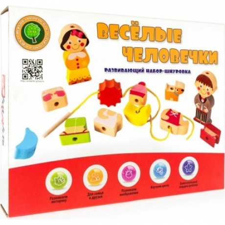 Развивающий набор-шнуровка Анданте "Веселые человечки"
Развивающий набор-шнуровка Анданте "Веселые человечки"