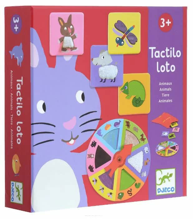 Настольная игра Djeco Тактильное лото Животные 08129
Настольная игра Djeco Тактильное лото Животные 08129