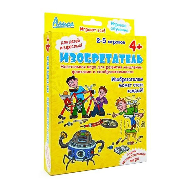 Настольная игра Нескучные игры Алиса. Изобретатель
Настольная игра Нескучные игры Алиса. Изобретатель