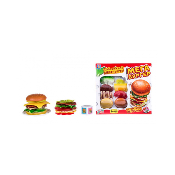 Игра настольная 1TOY ИГРОДРОМ "Мегабургер
Игра настольная 1TOY ИГРОДРОМ "Мегабургер