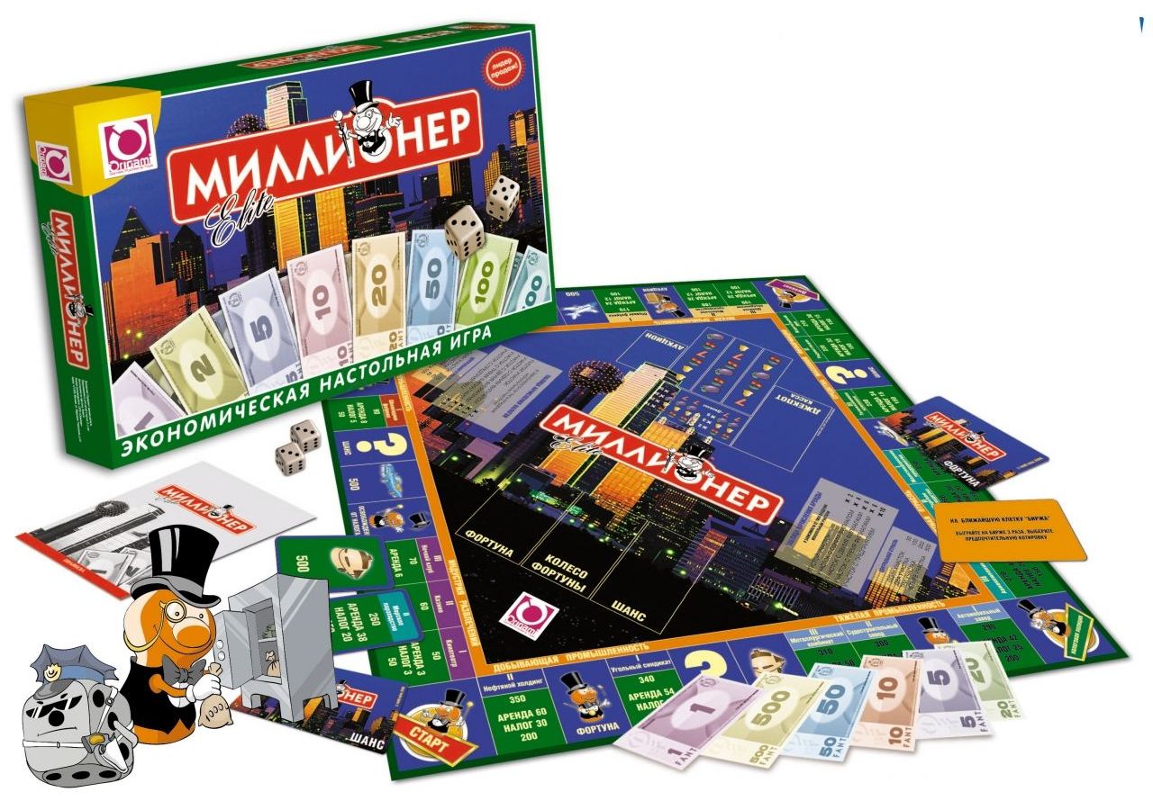 Настольная игра ORIGAMI 00111 Миллионер-элит
Настольная игра ORIGAMI 00111 Миллионер-элит