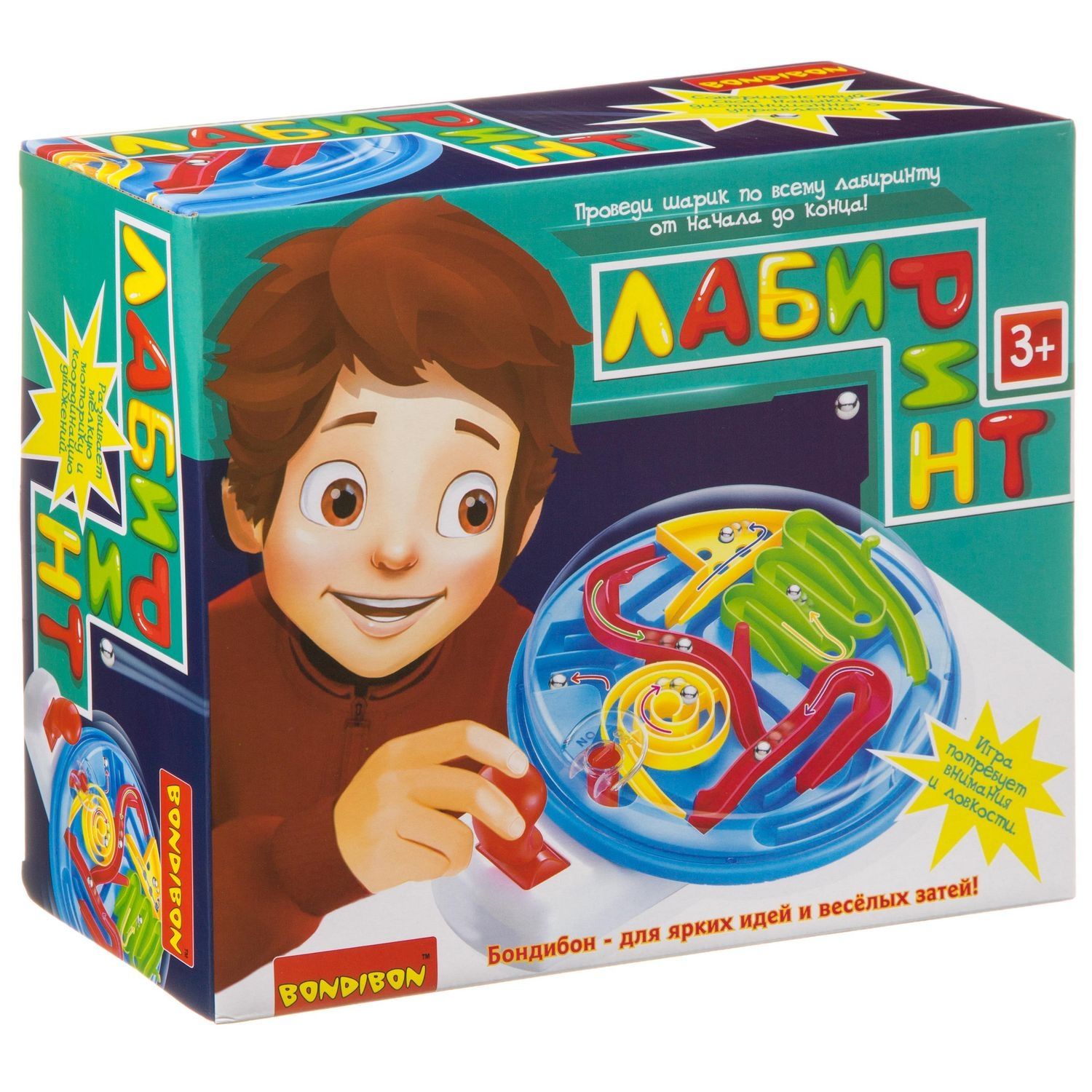 Настольная игра"Лабиринт"с джойстиком Bondibon ВВ3819
Настольная игра"Лабиринт"с джойстиком Bondibon ВВ3819