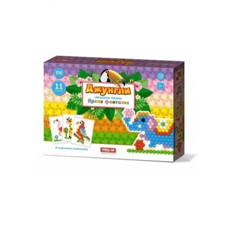 Мозаика-пазлы "Яркая фантазия "Джунгли" 350 фишек в коробке 01080
Мозаика-пазлы "Яркая фантазия "Джунгли" 350 фишек в коробке 01080