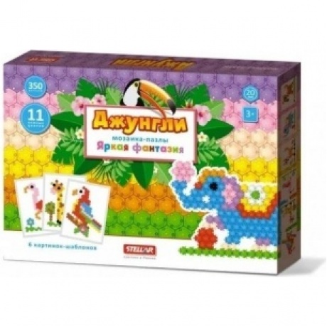 Мозаика-пазлы "Яркая фантазия "Джунгли" 350 фишек в коробке 01080
Мозаика-пазлы "Яркая фантазия "Джунгли" 350 фишек в коробке 01080