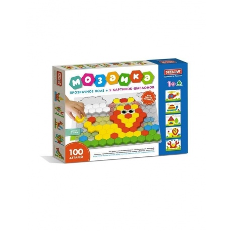 Мозайка 100 фишек с прозрачным полем в коробке 01079
Мозайка 100 фишек с прозрачным полем в коробке 01079