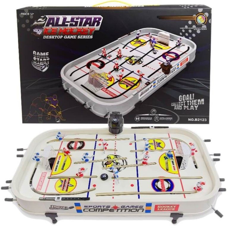 Настольная игра "Хоккей" ALL-STAR ICE HOCKEY в коробке объемные игроки, выход за ворота B2125
Настольная игра "Хоккей" ALL-STAR ICE HOCKEY в коробке объемные игроки, выход за ворота B2125