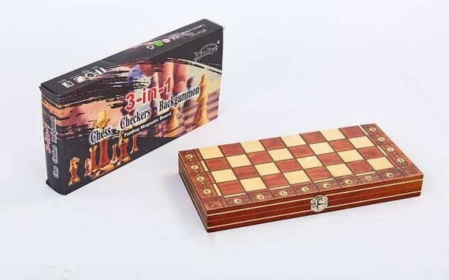 Шахматы с магнитом 3в1(шашки,нарды,шахматы)деревянные W7702
Шахматы с магнитом 3в1(шашки,нарды,шахматы)деревянные W7702