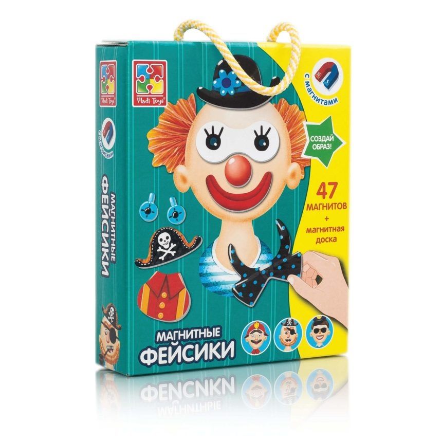 Магнитная игра "Фейсики" VladiToys VT3702-09
Магнитная игра "Фейсики" VladiToys VT3702-09