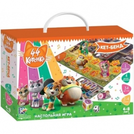 Игра настольная "Кет-Бенд", 44 Котенка VladiToys VT8055-08
Игра настольная "Кет-Бенд", 44 Котенка VladiToys VT8055-08