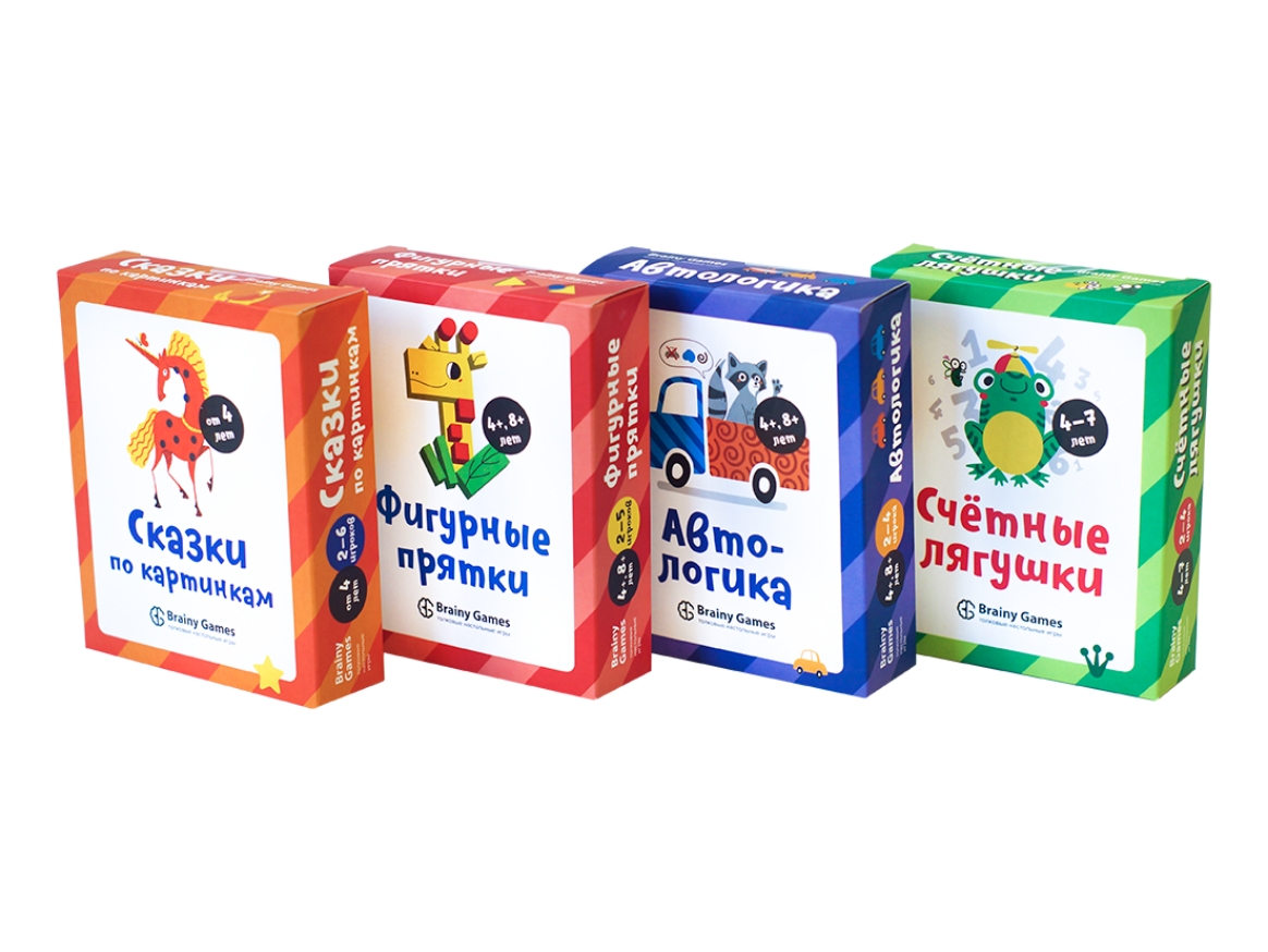Обучающий набор BRAINY GAMES УМ570 игр для детей 4+
Обучающий набор BRAINY GAMES УМ570 игр для детей 4+