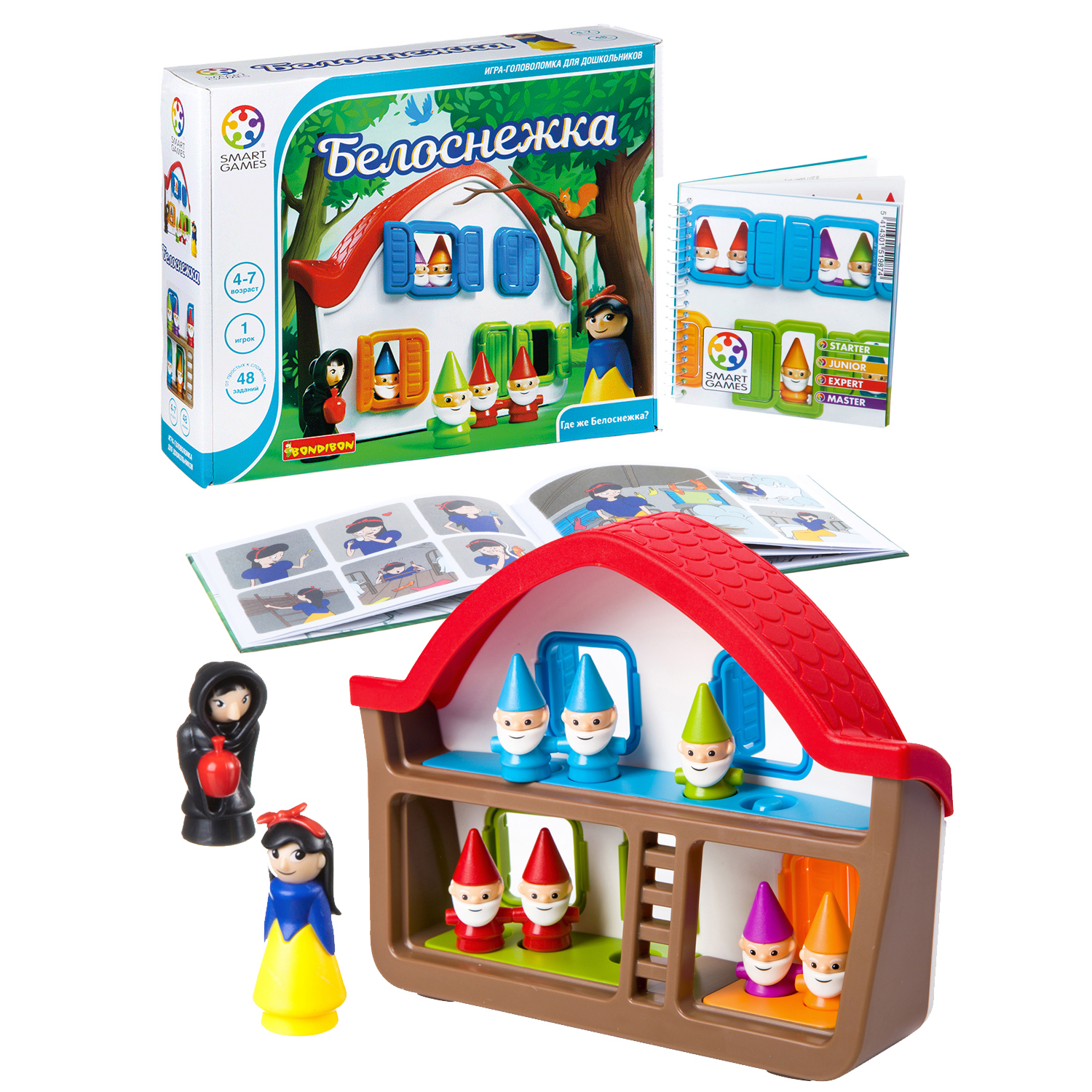 Логическая игра "Белоснежка" Bondibon
Логическая игра "Белоснежка" Bondibon