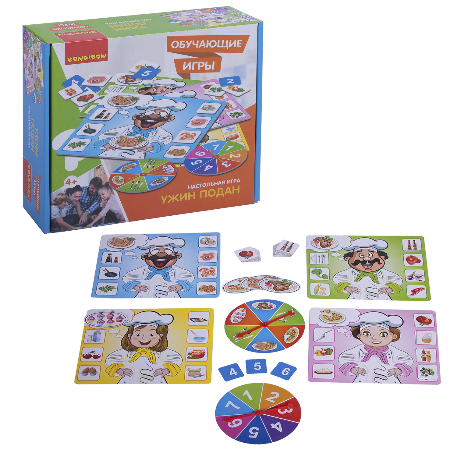 Настольная обучающая игра "Ужин подан" Bondibon
Настольная обучающая игра "Ужин подан" Bondibon