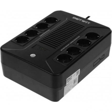 ИБП SMARTWATT UPS SAFE PRO 600 Line-interactive 600VA/360W Brick (Euro x8, LED, 275x210x95(мм), 4,8 кг, гарантия 3года (ИБП) 12мес (АКБ)) (3703020270002)
ИБП SMARTWATT UPS SAFE PRO 600 Line-interactive 600VA/360W Brick (Euro x8, LED, 275x210x95(мм), 4,8 кг, гарантия 3года (ИБП) 12мес (АКБ)) (3703020270002)