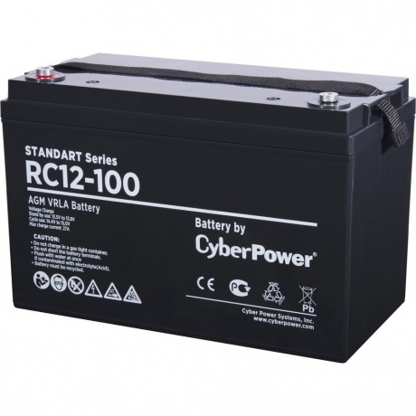 Аккумуляторная батарея CyberPower RC 12-100 напряжение 12В, емкость 100Ач, клемма Болт М8 (ДхШхВ: 330х173х215мм Полная высота 220мм; Вес 29кг; Срок службы 10лет)
Аккумуляторная батарея CyberPower RC 12-100 напряжение 12В, емкость 100Ач, клемма Болт М8 (ДхШхВ: 330х173х215мм Полная высота 220мм; Вес 29кг; Срок службы 10лет)
