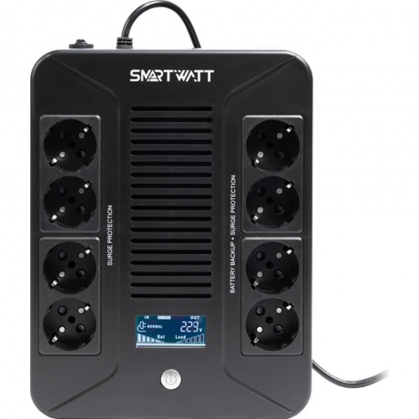 ИБП SMARTWATT UPS SAFE PRO LCD 600 600/360 ВА/Вт
ИБП SMARTWATT UPS SAFE PRO LCD 600 600/360 ВА/Вт