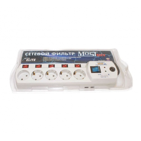 Сетевой фильтр Most EHV белый 5м + защита от 380 V
Сетевой фильтр Most EHV белый 5м + защита от 380 V