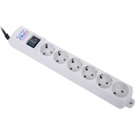 Сетевой фильтр Pilot S 7м (6 розеток) белый
Сетевой фильтр Pilot S 7м (6 розеток) белый