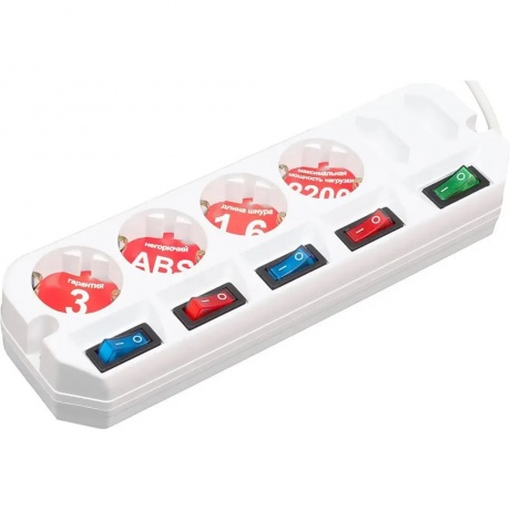 Сетевой фильтр Most A10 1.6м (6 розеток) белый
Сетевой фильтр Most A10 1.6м (6 розеток) белый