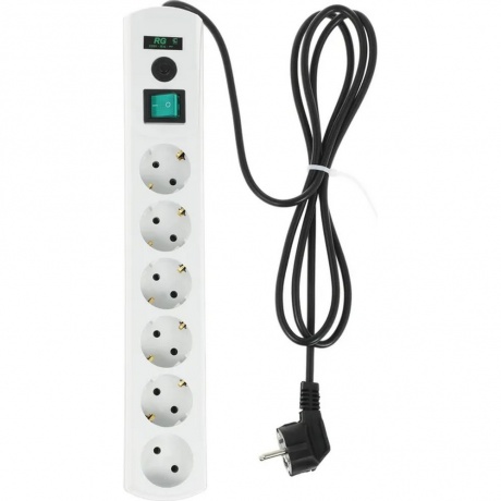 Сетевой фильтр Most RG 2м (6 розеток) белый
Сетевой фильтр Most RG 2м (6 розеток) белый