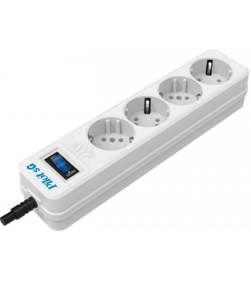 Сетевой фильтр Pilot SG 4x8 1.8м (4 розетки) белый
Сетевой фильтр Pilot SG 4x8 1.8м (4 розетки) белый