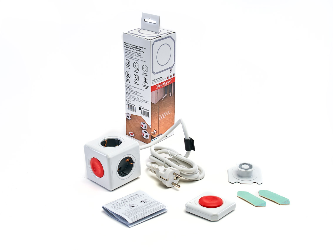 Разветвитель VINON-1512 Cube Extended Remote (с ДУ на 4 роз 1.5 м) белый
Разветвитель VINON-1512 Cube Extended Remote (с ДУ на 4 роз 1.5 м) белый