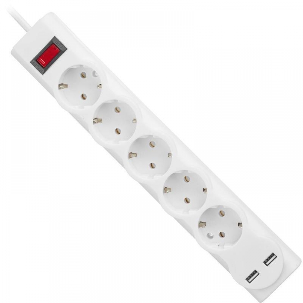 Сетевой фильтр Defender S497 1,5 м, 5 розеток (747497)
Сетевой фильтр Defender S497 1,5 м, 5 розеток (747497)