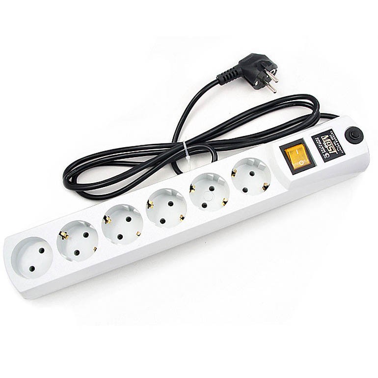 Сетевой фильтр Most H6 белый 5м
Сетевой фильтр Most H6 белый 5м