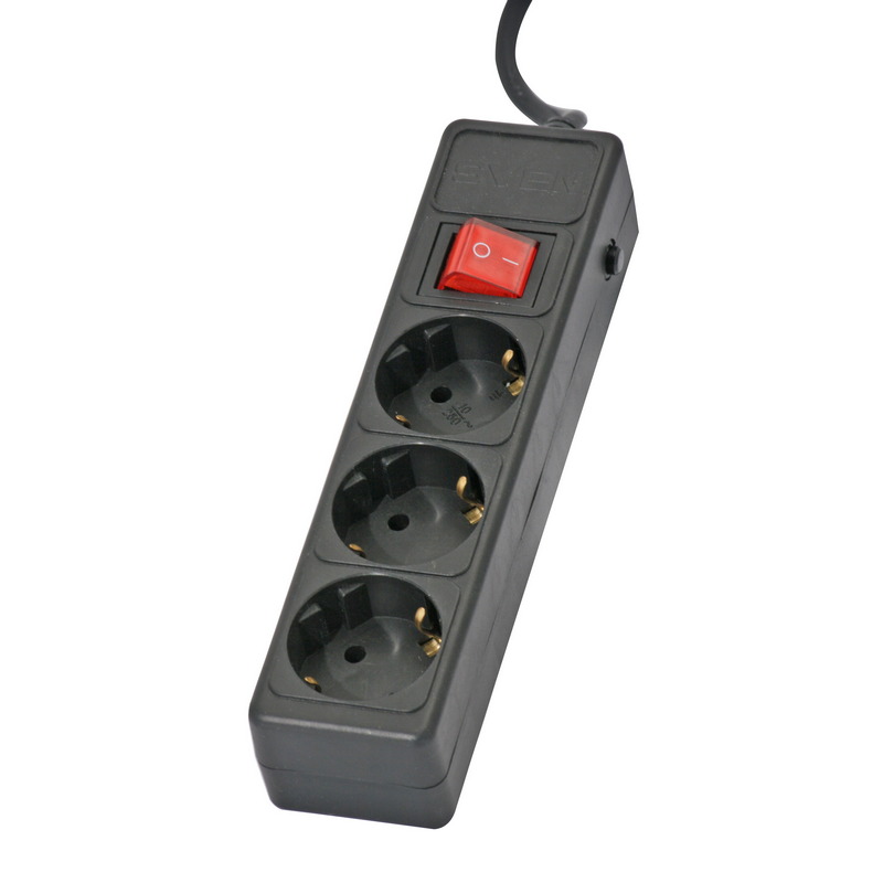 Сетевой фильтр Sven Optima Base 1.8м (3 розеток) черный
Сетевой фильтр Sven Optima Base 1.8м (3 розеток) черный