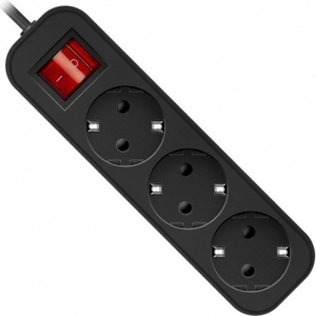 Удлинитель Defender G350 5м, 3 розетки (99335) Black
Удлинитель Defender G350 5м, 3 розетки (99335) Black