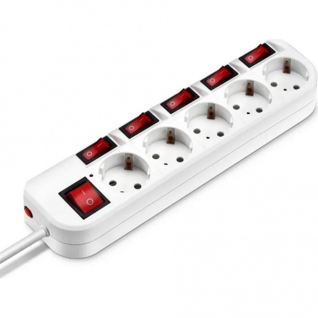 Сетевой фильтр Buro 500SH-5-SW-W 5м (5 розеток) белый
Сетевой фильтр Buro 500SH-5-SW-W 5м (5 розеток) белый