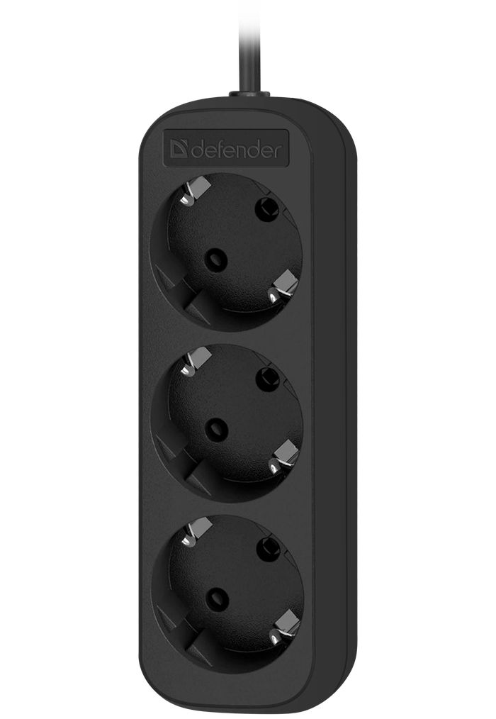 Удлинитель Defender M318 1.8м, 3 розетки (99321) Black
Удлинитель Defender M318 1.8м, 3 розетки (99321) Black