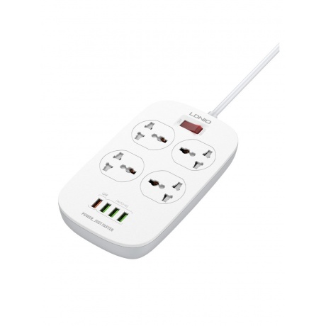 Сетевой фильтр Ldnio SC4407Q 2м, 4 розетки, 4xUSB (LD_B4435) White
Сетевой фильтр Ldnio SC4407Q 2м, 4 розетки, 4xUSB (LD_B4435) White