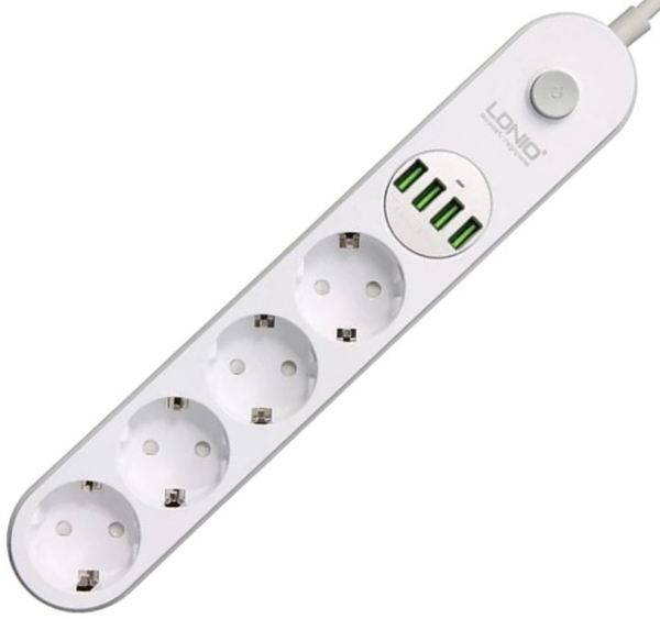 Удлинитель Ldnio SE4432 2м, 4 розетки, 4xUSB (LD_B4438) White/Grey
Удлинитель Ldnio SE4432 2м, 4 розетки, 4xUSB (LD_B4438) White/Grey