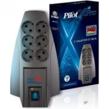 Сетевой фильтр Pilot X-Pro 1.8м (6 розеток) серый
Сетевой фильтр Pilot X-Pro 1.8м (6 розеток) серый