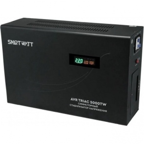 Стабилизатор напряжения Smartwatt AVR Triac 5000TW 5000ВА черный
Стабилизатор напряжения Smartwatt AVR Triac 5000TW 5000ВА черный
