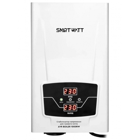 Стабилизатор напряжения Smartwatt AVR Boiler 1000RW 220Вт 1000ВА белый
Стабилизатор напряжения Smartwatt AVR Boiler 1000RW 220Вт 1000ВА белый