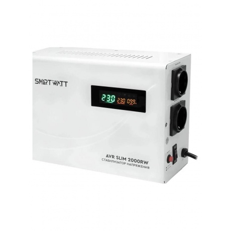 Стабилизатор напряжения Smartwatt AVR Slim 2000RW 2000ВА белый
Стабилизатор напряжения Smartwatt AVR Slim 2000RW 2000ВА белый