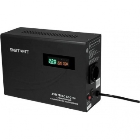 Стабилизатор напряжения Smartwatt AVR Triac 500TW 500ВА черный
Стабилизатор напряжения Smartwatt AVR Triac 500TW 500ВА черный