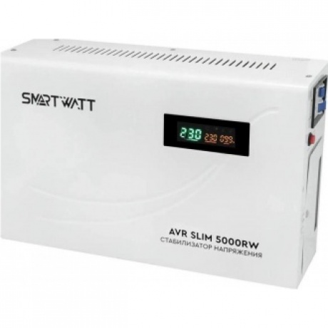 Стабилизатор напряжения Smartwatt AVR Slim 5000RW 5000ВА белый
Стабилизатор напряжения Smartwatt AVR Slim 5000RW 5000ВА белый