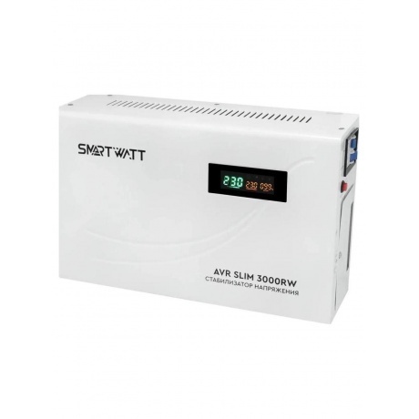 Стабилизатор напряжения Smartwatt AVR Slim 3000RW 3000ВА белый
Стабилизатор напряжения Smartwatt AVR Slim 3000RW 3000ВА белый