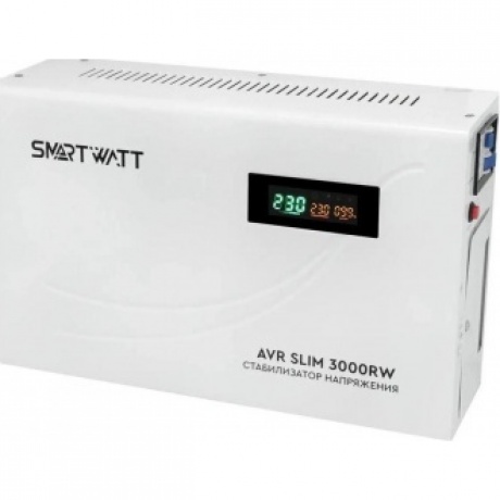 Стабилизатор напряжения Smartwatt AVR Slim 3000RW 3000ВА белый
Стабилизатор напряжения Smartwatt AVR Slim 3000RW 3000ВА белый