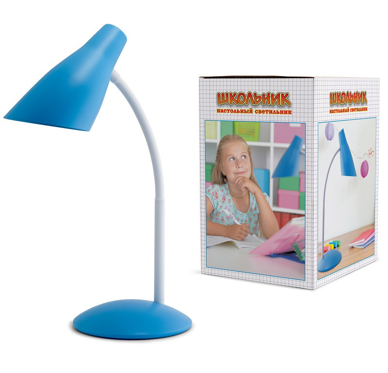 Настольная лампа Школьник S-230 голубая 40W E14
Настольная лампа Школьник S-230 голубая 40W E14