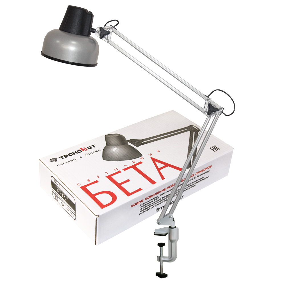 Светильник настольный Трансвит Beta (Beta/Gr) серый
Светильник настольный Трансвит Beta (Beta/Gr) серый