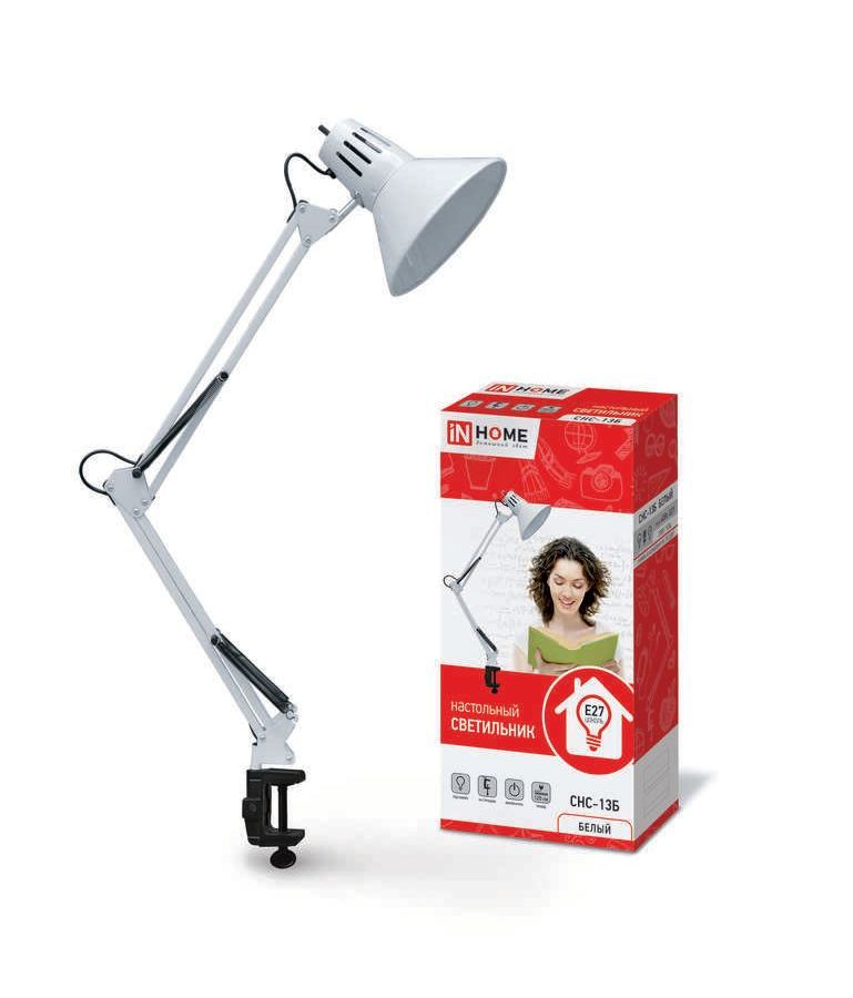 Светильник настольный под лампу СНС-13Б на струбцине 60Вт E27 бел. (коробка) IN HOME 4690612012728
Светильник настольный под лампу СНС-13Б на струбцине 60Вт E27 бел. (коробка) IN HOME 4690612012728
