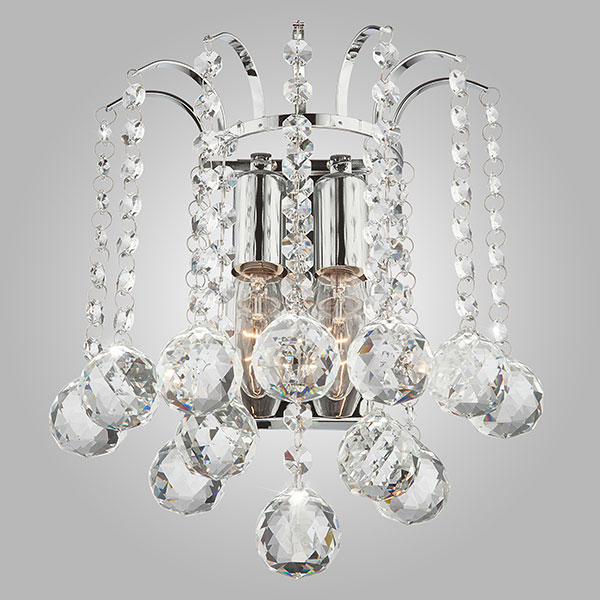 Настенный светильник Евросвет Ostiniya 3299/2 хром/прозрачный хрусталь Strotskis
Настенный светильник Евросвет Ostiniya 3299/2 хром/прозрачный хрусталь Strotskis