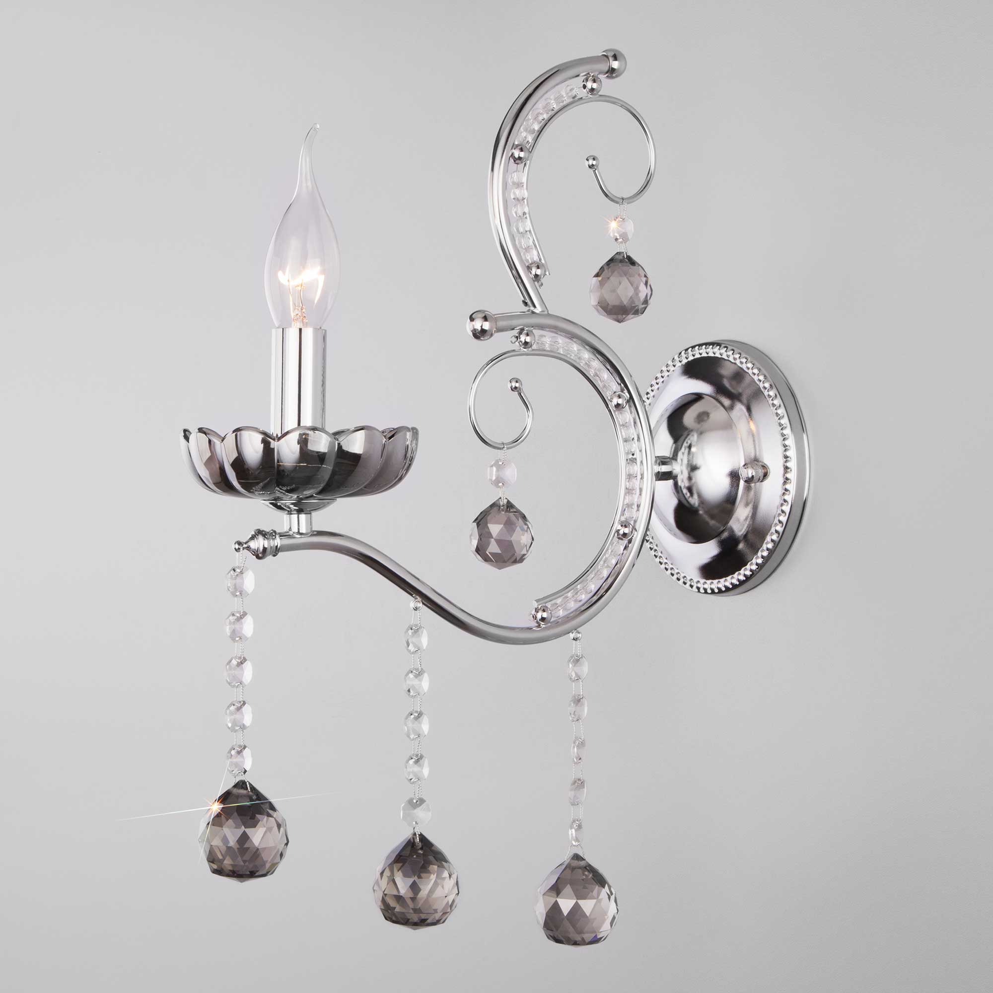 Бра Евросвет 10107/1 хром/дымчатый хрусталь Strotskis
Бра Евросвет 10107/1 хром/дымчатый хрусталь Strotskis