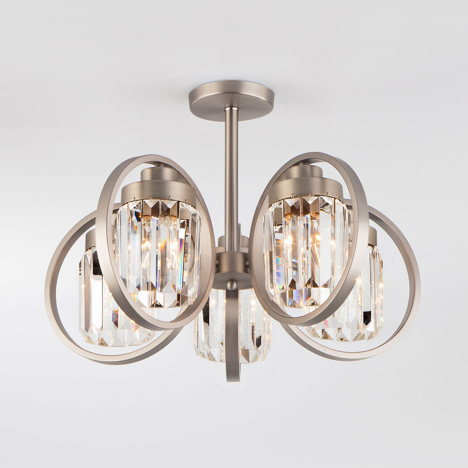 Потолочный светильник Евросвет Loraine 10095/5 сатин-никель/прозрачный хрусталь Strotskis
Потолочный светильник Евросвет Loraine 10095/5 сатин-никель/прозрачный хрусталь Strotskis