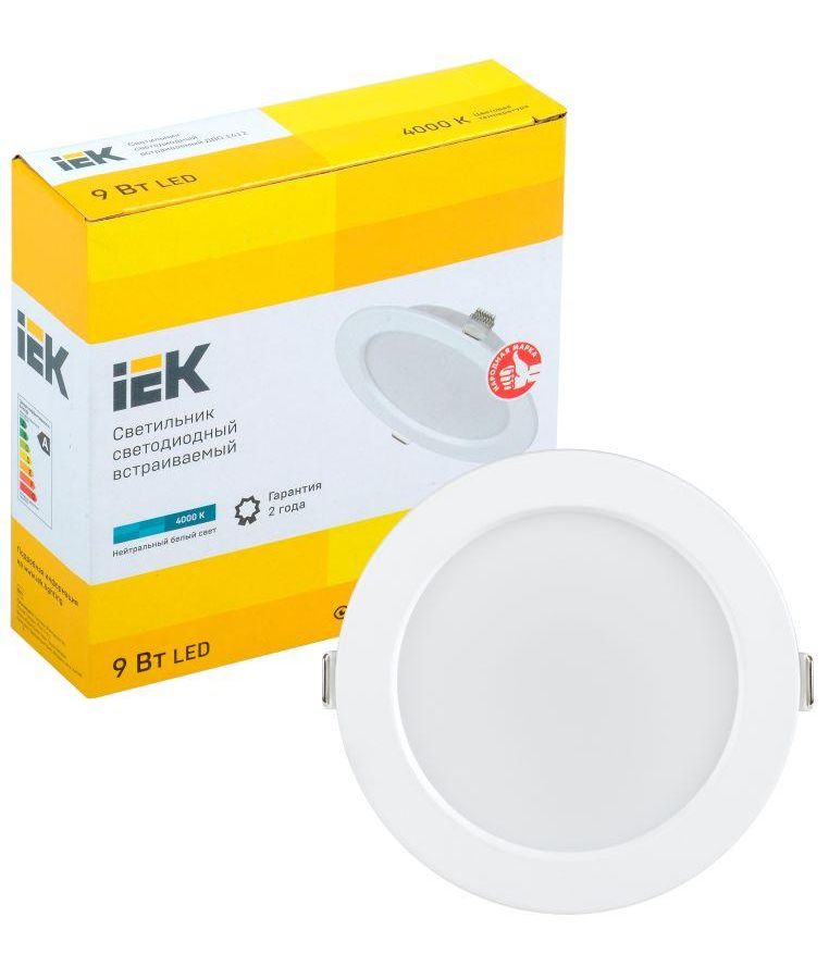 Светильник светодиодный ДВО 1612 9Вт 4000К IP20 круг бел. ИЭК LDVO0-1612-09-4000-K01
Светильник светодиодный ДВО 1612 9Вт 4000К IP20 круг бел. ИЭК LDVO0-1612-09-4000-K01